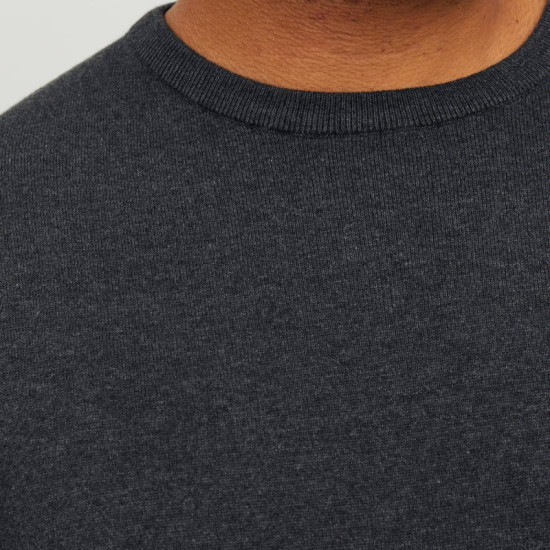 Jack & Jones knit crew neck - Dark Grey Melange Jack & Jones knit crew neck - Dark Grey Melange