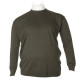 Μπλούζα πλεκτή μονόχρωμη λαιμόκοψη - Dark Olive Green Μπλούζα πλεκτή μονόχρωμη λαιμόκοψη - Dark Olive Green