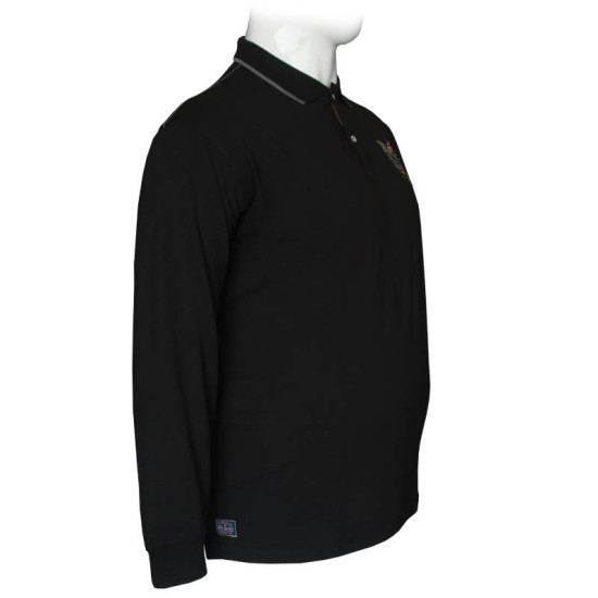 Polo pique μπλούζα Royal Sail - Black Polo pique μπλούζα Royal Sail - Black