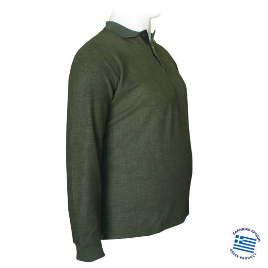 Polo μπλούζα από βαρύπλακο jersey ύφασμα, Polo μπλούζα από βαρύπλακο jersey ύφασμα,