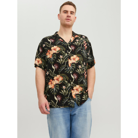 Jeff Resort Floral Shirt by Jack & Jones - Black Jeff Resort Floral Shirt by Jack & Jones - Black