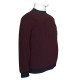 Μακρυμάνικη Μπλούζα Wool Feel με Flock 3D στάμπα της Leo Collection - Bordeaux