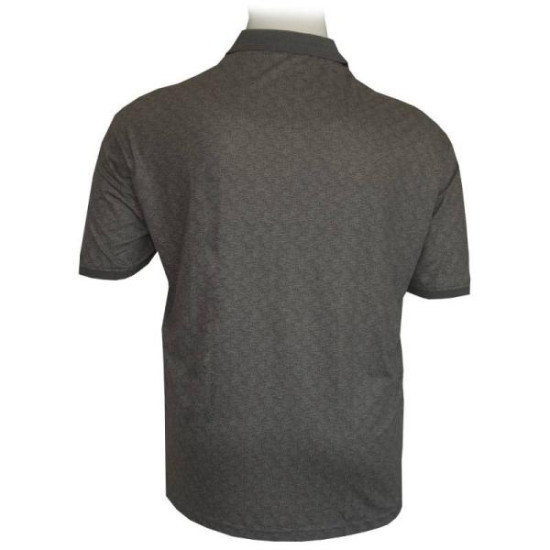 King size polo jacquard με τσέπη και κοντό μανίκι by Leo Collection - Echo Grey King size polo jacquard με τσέπη και κοντό μανίκι by Leo Collection - Echo Grey