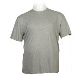 T-shirt βαμβακερό πενιέ με διακριτικό κέντημα - Grey Melange