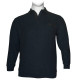 Βαμβακερό polo wool feel με τσέπη στο στήθος - Dark Blue Βαμβακερό polo wool feel με τσέπη στο στήθος - Dark Blue