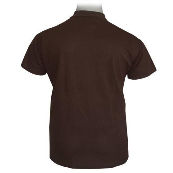 Polo πικέ κοντομάνικο μονόχρωμο - Dark Wood Polo πικέ κοντομάνικο μονόχρωμο - Dark Wood