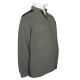 Βαμβακερό polo wool feel με τσέπη στο στήθος - Faded Battleship Grey