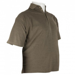 Polo πικέ κοντομάνικο μονόχρωμο - Americano Brown Polo πικέ κοντομάνικο μονόχρωμο - Americano Brown