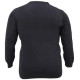Μονοχρωμη μπλουζα tricot με ve και κεντημα - Black Μονοχρωμη μπλουζα tricot με ve και κεντημα - Black