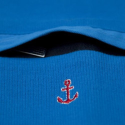 Polo selanik με φερμουάρ και patch - ΜΠΛΕ ΡΟΥΑ Polo selanik με φερμουάρ και patch - ΜΠΛΕ ΡΟΥΑ