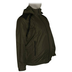Jacket μερικώς αδιάβροχο με αποσπώμενη κουκούλα - Dark Olive Green Jacket μερικώς αδιάβροχο με αποσπώμενη κουκούλα - Dark Olive Green
