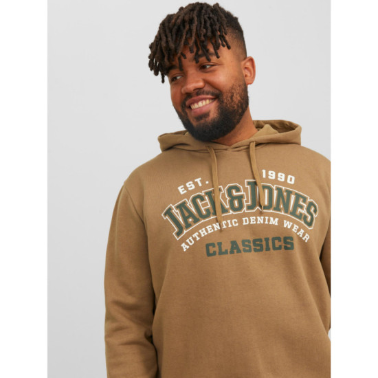 Jack & Jones Elogo Sweat Hoodie με μεταξοτυπία - Americano Brown Jack & Jones Elogo Sweat Hoodie με μεταξοτυπία - Americano Brown