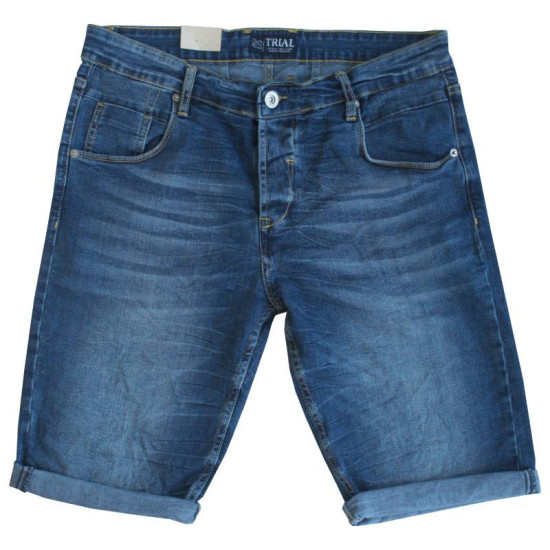 Ελαστική denim βερμούδα slim fit Ελαστική denim βερμούδα slim fit