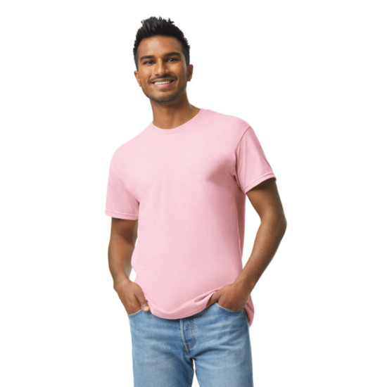 Μονόχρωμο βαμβακερό t-shirt - Light Pink Μονόχρωμο βαμβακερό t-shirt - Light Pink