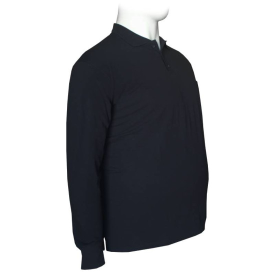 Polo πικέ μονόχρωμη με τσέπη - NAVY BLUE Polo πικέ μονόχρωμη με τσέπη - NAVY BLUE