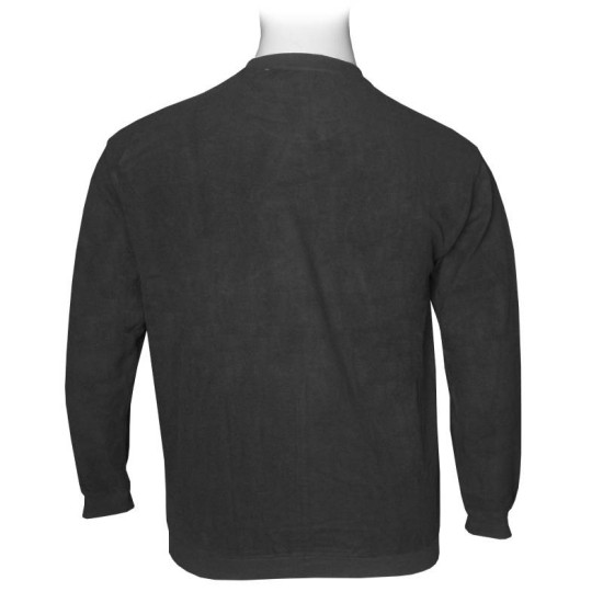 Μακρυμάνικη μπλούζα wool feel με suede λεπτομέρειες,της Leo Collection - Grey Melange Μακρυμάνικη μπλούζα wool feel με suede λεπτομέρειες,της Leo Collection - Grey Melange