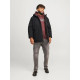 Jack & Jones Loop Parka Jacket - Black Rock Jack & Jones Loop Parka Jacket - Black Rock