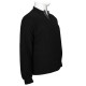 Βαμβακερή Polo wool feel με κέντημα στο στήθος by Leo collection - Black Βαμβακερή Polo wool feel με κέντημα στο στήθος by Leo collection - Black