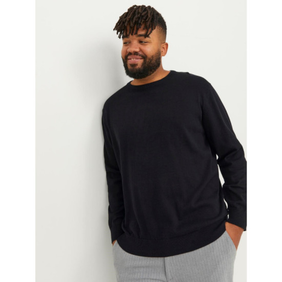 Jack & Jones knit crew neck - Black Jack & Jones knit crew neck - Black