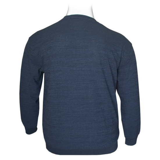 Βαμβακερή jacquard demi-saison μπλούζα της Leo Collection - Indigo Βαμβακερή jacquard demi-saison μπλούζα της Leo Collection - Indigo