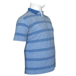 Polo pique melange με τσέπη by Leo Collection - Carolina Blue Polo pique melange με τσέπη by Leo Collection - Carolina Blue