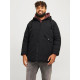 Jack & Jones Loop Parka Jacket - Black Rock Jack & Jones Loop Parka Jacket - Black Rock