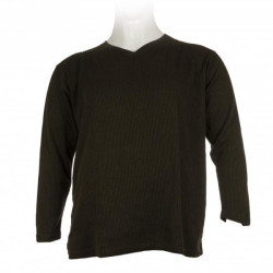Πλεκτή μπλούζα βε μονόχρωμη - Dark Olive Green Πλεκτή μπλούζα βε μονόχρωμη - Dark Olive Green