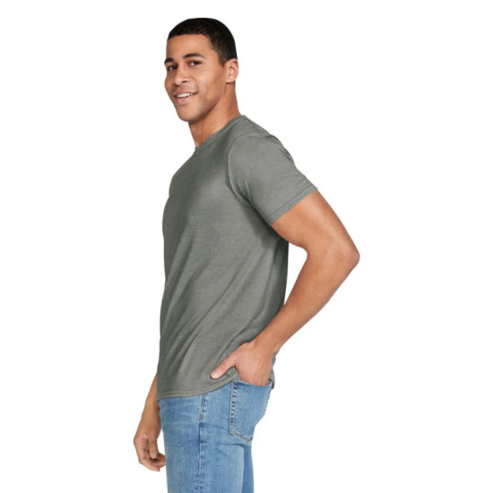 Μονόχρωμο βαμβακερό t-shirt - Heather Green Μονόχρωμο βαμβακερό t-shirt - Heather Green