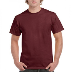 Μονόχρωμο βαμβακερό t-shirt - Maroon Μονόχρωμο βαμβακερό t-shirt - Maroon
