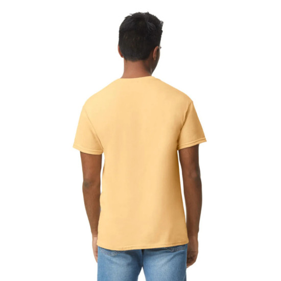 Μονόχρωμο βαμβακερό t-shirt - Yellow Haze