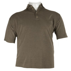 Polo πικέ κοντομάνικο μονόχρωμο - Americano Brown Polo πικέ κοντομάνικο μονόχρωμο - Americano Brown