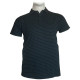 Polo βαμβακερό Jersey μαρινιέρα της Leo Collection - Dark Blue