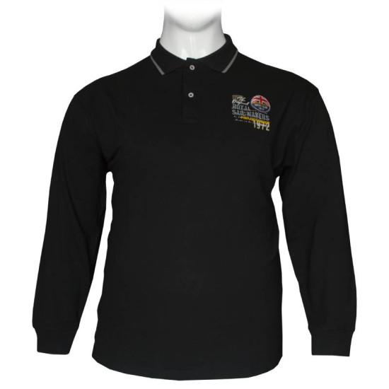 Polo pique μπλούζα Royal Sail - Black Polo pique μπλούζα Royal Sail - Black