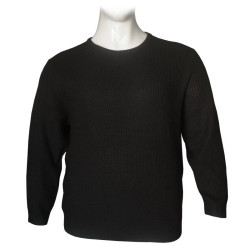 Πλεκτό πουλόβερ λαιμόκοψη της Jack & Jones - Coal Black Πλεκτό πουλόβερ λαιμόκοψη της Jack & Jones - Coal Black