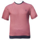 T-shirt μακό βαμβακερό με κέντημα και λάστιχο κάτω - Red T-shirt μακό βαμβακερό με κέντημα και λάστιχο κάτω - Red