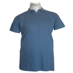 Polo βαμβακερό Jersey μαρινιέρα της Leo Collection - Indigo Polo βαμβακερό Jersey μαρινιέρα της Leo Collection - Indigo