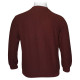 Μπλούζα λαιμόκοψη wool feel με δερμάτινο patch,της Leo Collection - Brandy Brown