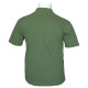 Βαμβακερό πικέ μπλουζάκι button neck - Deep Lichen Green Βαμβακερό πικέ μπλουζάκι button neck - Deep Lichen Green