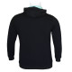 Hoodie φούτερ μονόχρωμο με κέντημα στο στήθος - Dark Blue Hoodie φούτερ μονόχρωμο με κέντημα στο στήθος - Dark Blue