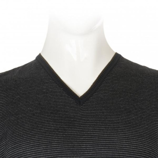 Καζακα πλεκτη ριγε με βε - Navy blue/Grey Καζακα πλεκτη ριγε με βε - Navy blue/Grey