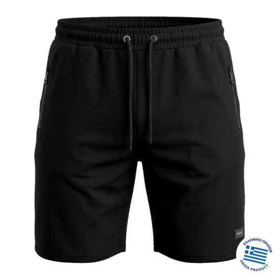 Βερμούδα jersey pennie με plastisol patch - Black Rock Βερμούδα jersey pennie με plastisol patch - Black Rock