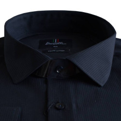 Easy iron μακρυμάνικο ριγέ πουκάμισο - Dark Blue Easy iron μακρυμάνικο ριγέ πουκάμισο - Dark Blue
