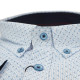 Πουκάμισο king size ελαστικό σχεδιαστό - Chambray Blue/Pale White