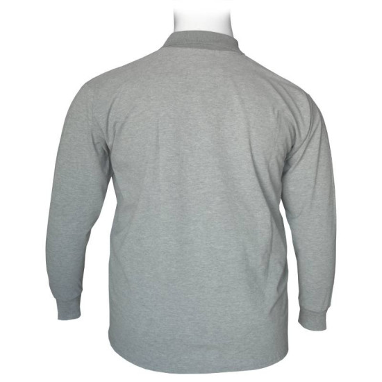 Polo πικέ μονόχρωμη με τσέπη - Grey Melange Polo πικέ μονόχρωμη με τσέπη - Grey Melange