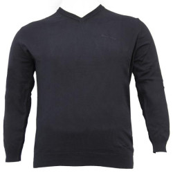 Μονοχρωμη μπλουζα tricot με ve και κεντημα - Black Μονοχρωμη μπλουζα tricot με ve και κεντημα - Black