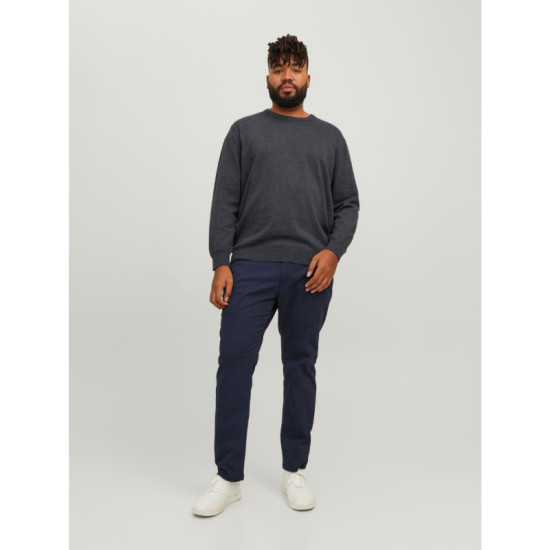 Jack & Jones knit crew neck - Dark Grey Melange Jack & Jones knit crew neck - Dark Grey Melange