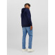 Jack & Jones Elogo Sweat Hoodie με μεταξοτυπία - Navy Blazer