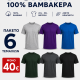 6Pack T-shirt Προσφορά 3+3 - Black,Charcoal,Forest Green,Ash Grey,Sax,Purple 6Pack T-shirt Προσφορά 3+3 - Black,Charcoal,Forest Green,Ash Grey,Sax,Purple