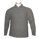 Πιτζάμα τρίκουμπη με ρίγα by LTG - Coal Black/Grey Πιτζάμα τρίκουμπη με ρίγα by LTG - Coal Black/Grey