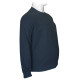 Μπλούζα λαιμόκοψη wool feel με δερμάτινο patch,της Leo Collection - Navy Blazer